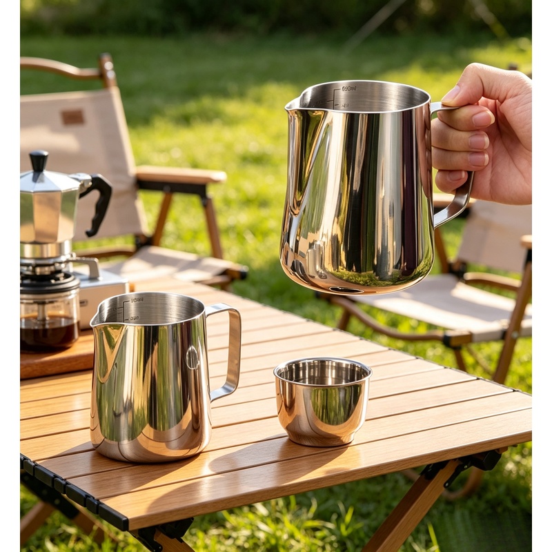 Stainless Steel Milk Frothing  - Barista Milk Jug review and price