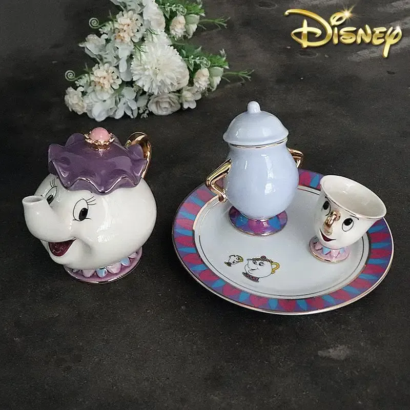Hot Teapot Cartoon Beauty And  - Coffee Tea And Sugar Set review and price