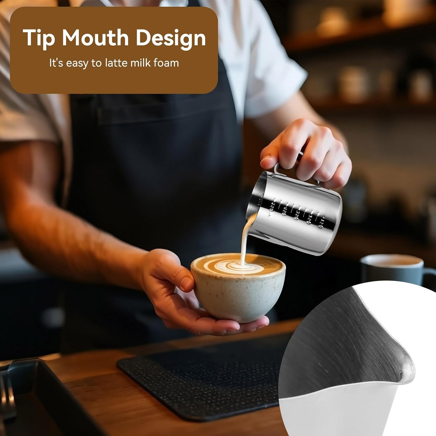 Milk Frothing Pitcher Espresso - Barista Milk Jug review and price