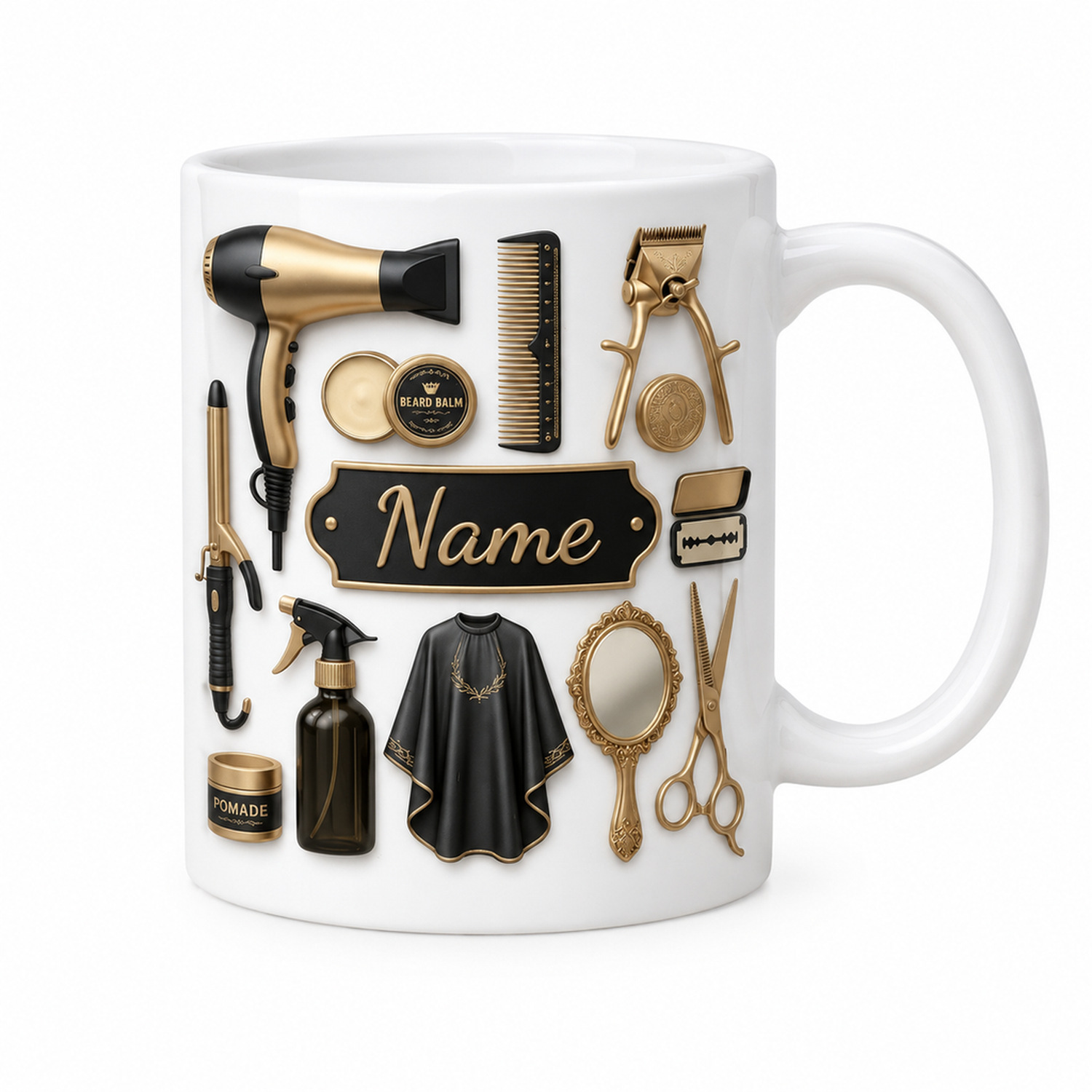 Custom Barber Coffee Mug 11oz  - Coffee Tea Name review and price