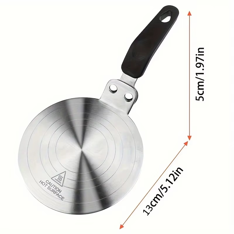 1Pcs 13cm 5.12in Steel Inducti - Moka Pot Stove review and price